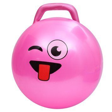М'яч для фітнесу Смайл MS 4856(Pink) 45 см, з ручкою, 300 г MS 4856(Pink) фото