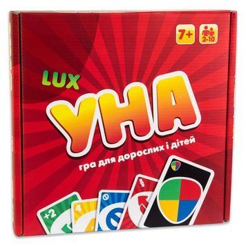 Настільна гра "УНА Lux" 30517 українською мовою 216 карток 30517 фото