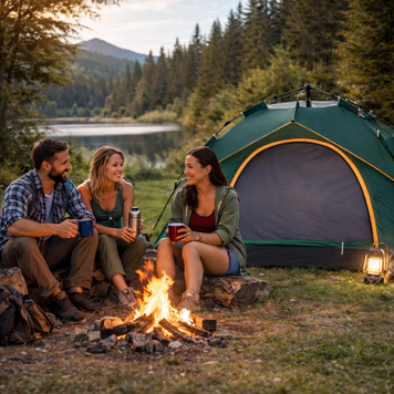 Намет тримісний для кемпінгу та туризму тримісний з автоматичним каркасом 210х150х125 M16311 фото