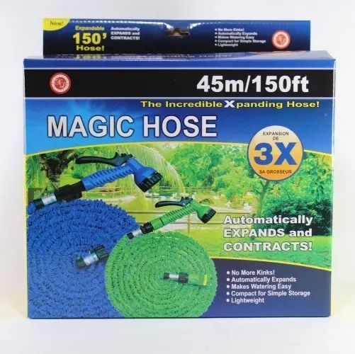 Шланг садовий поливальний X-hose, що розтягується 45m X-hose/2 фото