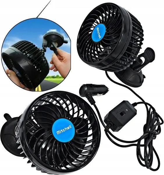 Автомобільний вентилятор CAR SMALL FAN F15 / Автомобільний вентилятор 5 вольт / Вентилятор в машину rav15 фото