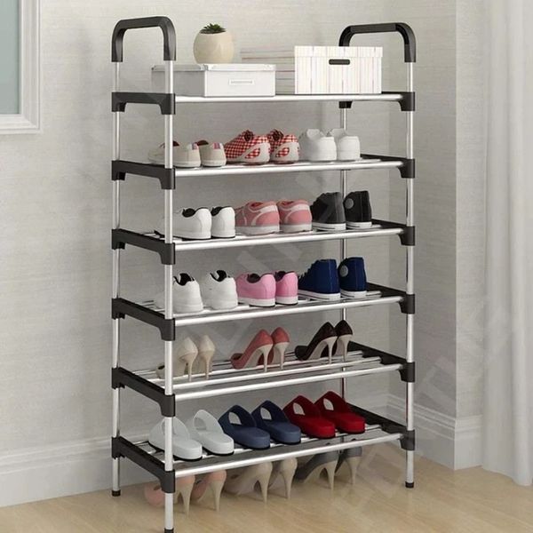 Полиця для взуття 6 секцій New shoe rack 56 х 28 х 113 см NSR66 фото