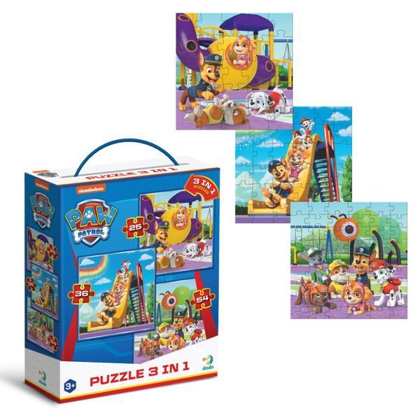 Дитячий пазл Ігровий майданчик Paw Patrol 200578, 3 в 1 200578 фото