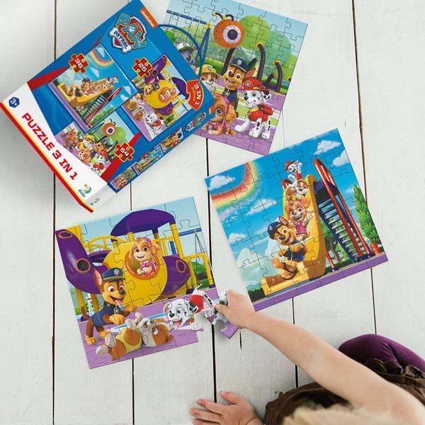 Дитячий пазл Ігровий майданчик Paw Patrol 200578, 3 в 1 200578 фото