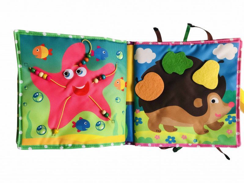 Текстильна розвиваюча книга для малят Bambini "Щеня" 403655 403655 фото