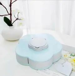 Складна двоярусна цукерка SUNROZ Flower Candy Box, що обертається, для цукерок і фруктів 54010210 фото