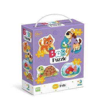 Дитячий пазл 4 в 1 "Baby puzzle. Домашні тварини" DoDo Toys 300688 набір 4 в 1 300688 фото
