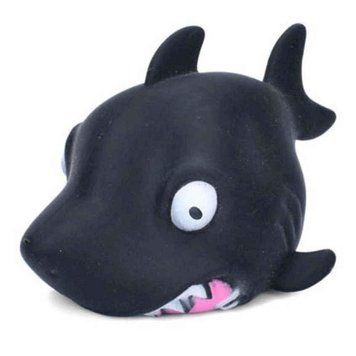 Дитяча іграшка-антистрес "Акула" MS 4043(Black) з борошном, 10 см MS 4043(Black) фото