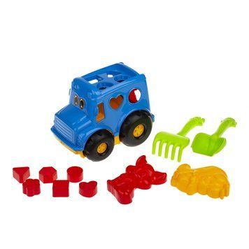 Сортер-автобус "Бусик" №2 Colorplast 0251 Синій 0251(Blue) фото