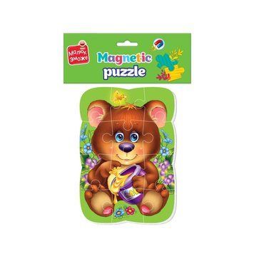 Магнітні пазли Малюк зможе "Ведмедик" Vladi Toys VT3301-04 А5, Укр VT3301-04 фото