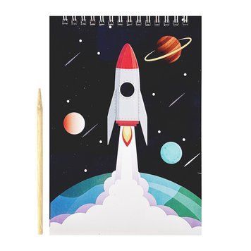 Скретчбук "Космос" 20-8807-WH-1 на спіралі, 10 аркушів, 14х20 см 20-8807-WH-1 фото