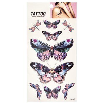 Тимчасове татуювання "Метелики та бабки Tattoo" 1020-HM1648 1020-HM1648 фото