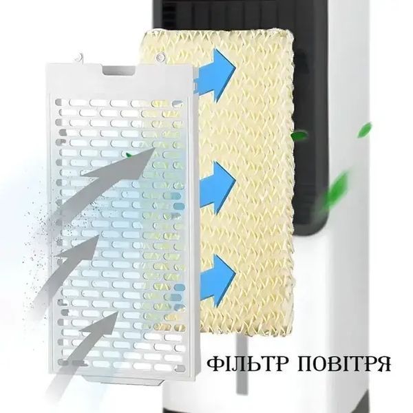 Мобільний кондиціонер 2в1 з обігрівом та охолодженням Domotec 1668 sp10351 фото