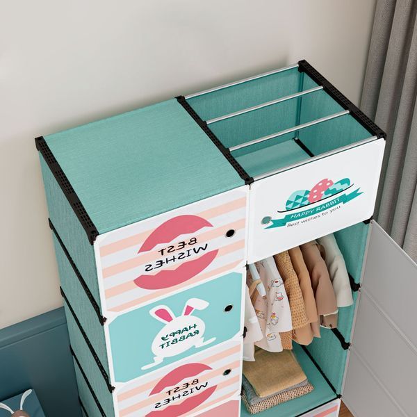 Дитяча шафа міні-компактна-портативна-модульна 4 полиці Closet AND LY-1047 2054447 фото