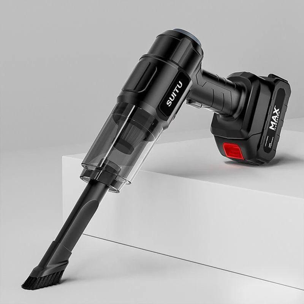 Пилосос автомобільний потужний бездротовий акумуляторний, 4 насадки, 1 АКБ G9541 фото