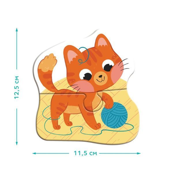 Дитячий пазл 4 в 1 "Baby puzzle. Домашні тварини" DoDo Toys 300688 набір 4 в 1 300688 фото