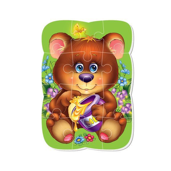 Магнітні пазли Малюк зможе "Ведмедик" Vladi Toys VT3301-04 А5, Укр VT3301-04 фото