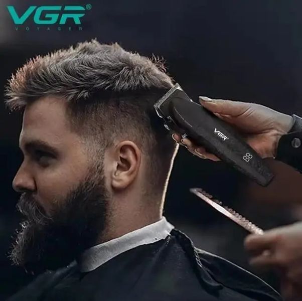 Професійний набір для стрижки волосся VGR V-640 Машинка та триммер з дисплеєм sp9566 фото