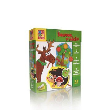Гра-шнурівка з липучками "Їжачок у лісі" Vladi Toys VT1804-45 (укр) VT1804-45 фото