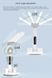 Акумуляторна LED лампа / Настільна лампа 3в1 з акумулятором 3200мАч та USB-дисплеєм / Акумуляторна LED лампа-органайзер з вентилятором та годинником M17669 фото 3