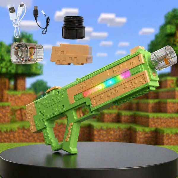 Водяний пістолет електричний зі світлом / Водяний автомат Electric Water Gun / Водяний бластер SQ011B Axm16257 фото