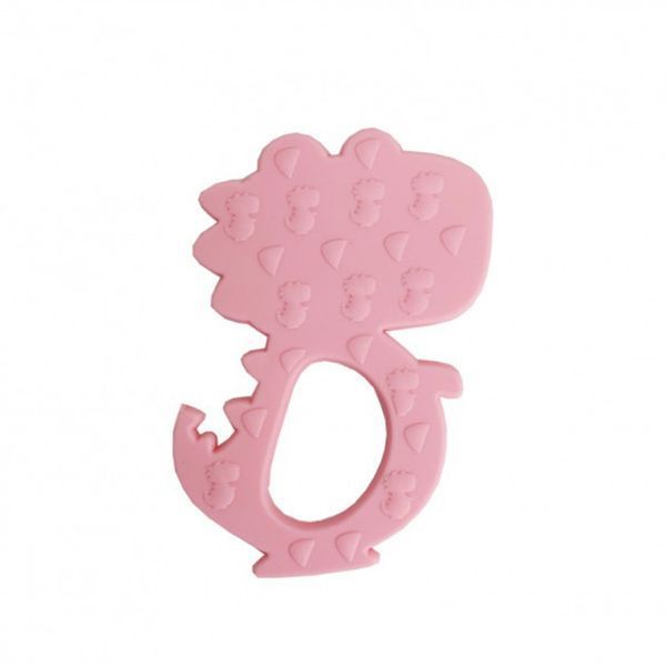 Силіконовий прорізувач "Діно" MGZ-0415(Pink) MGZ-0415(Pink) фото
