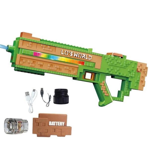 Водяний пістолет електричний зі світлом / Водяний автомат Electric Water Gun / Водяний бластер SQ011B Axm16257 фото