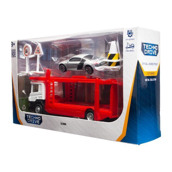 Ігровий набір автомоделей "Автоперевізник Sсania" 250430U масштаб 1:64 250430U фото