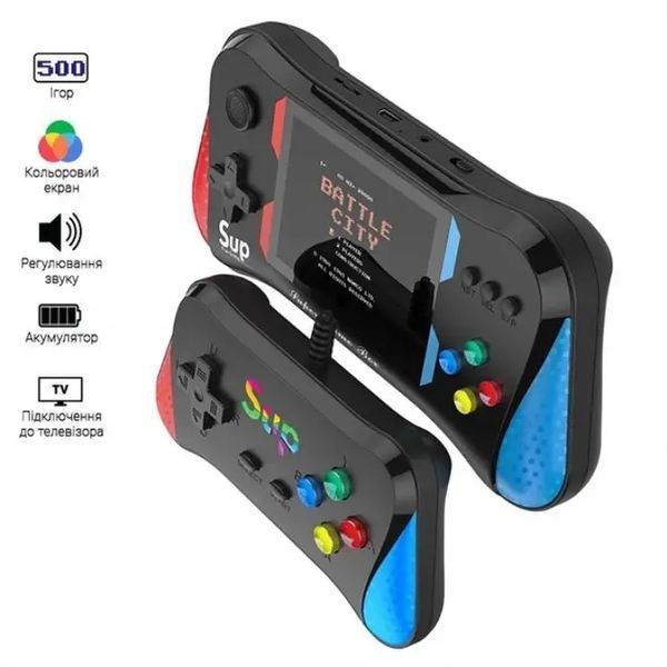 Ігрова консоль SUP X7M Приставка з додатковим джойстиком Dendy SEGA 500в1 sp9218 фото