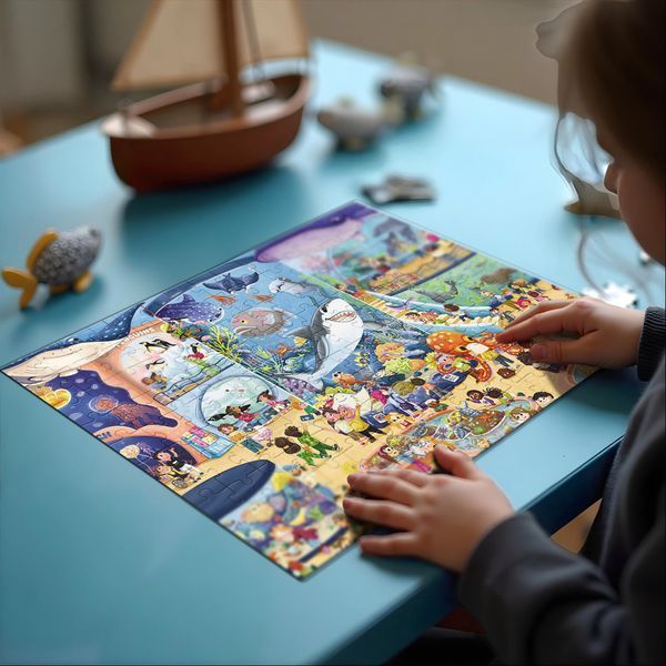 Дитячий віммельпазл "Музей Океанаріум" 300641, 150 елементів 300641 фото
