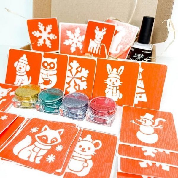 Набір для біо-тату "Зима - глітер" set-winter-glitter set-winter-glitter фото