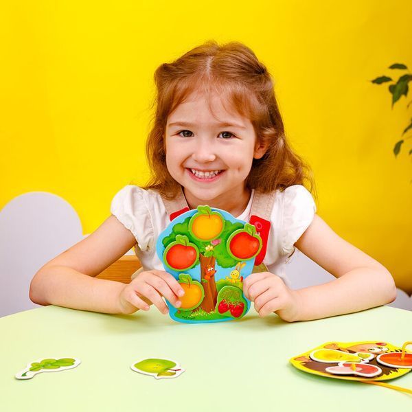 Гра-шнурівка з липучками "Їжачок у лісі" Vladi Toys VT1804-45 (укр) VT1804-45 фото