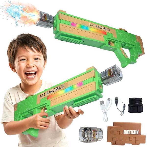 Водяний пістолет електричний зі світлом / Водяний автомат Electric Water Gun / Водяний бластер SQ011B Axm16257 фото
