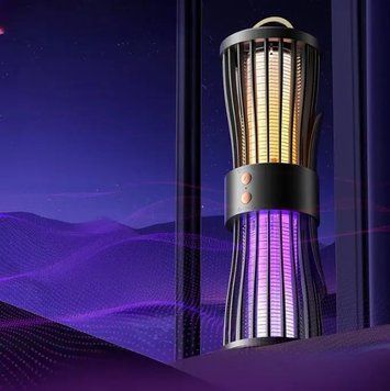 Безшумна лампа-пастка для комарів, нічник, зарядка через USB, LY-936 2054219 фото