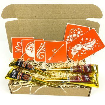 Набір хни з трафаретами для біо-тату №3 henna-set-03 henna-set-03 фото