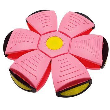 Летючий трансформерний м'яч 1002-3(Pink) світиться 1002-3(Pink) фото