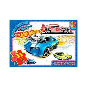 Пазли дитячі "Hot Wheels" FW769, 35 елементів FW769 фото