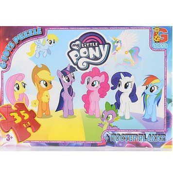 Дитячий пазл "My little PONY" MLP013 постер 35 елементів MLP013 фото