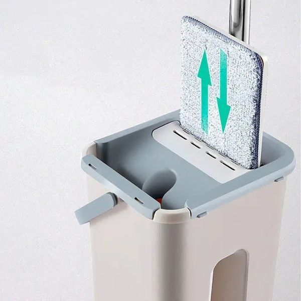 Швабра з відром і самовіджимом Тріумф, Spin Mop Scratch Cleaning 360, швабра ледарка mu252525 фото
