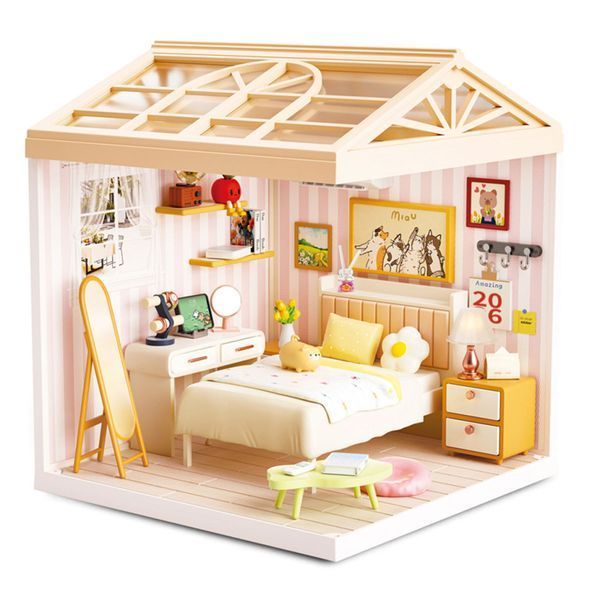 Конструктор-румбокс Спальня Mini House 8004-MH серії "Інтер'єр", зі світлом 8004-MH фото