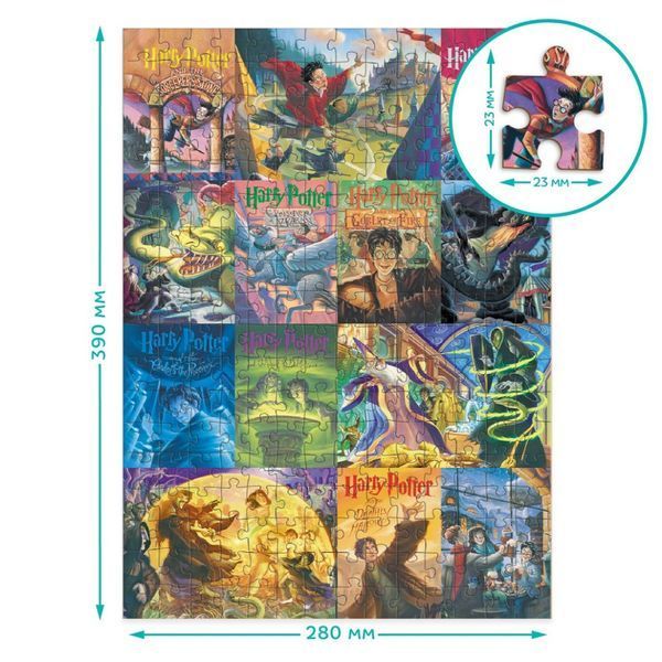 Пазл класичний "Harry Potter Книжкові обкладинки" 200657, 250 елементів 200657 фото