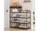Стелаж для взуття Shoe rack BLACK Полиця для взуття-08-02, Метал, 60х18.5х78.5 см SRB615 фото 5