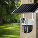 4K Бездротова камера Solar WI-FI , подвійний об'єктив, нічне бачення V380 Pro CCTV 8MP G6555 фото 1