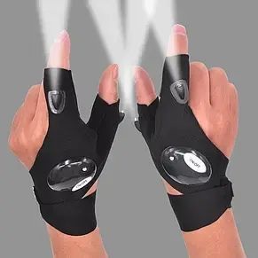 Рукавички із вбудованим ліхтариком Glove Light рукавички із ліхтариком! 2058542 фото