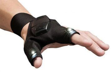 Рукавички із вбудованим ліхтариком Glove Light рукавички із ліхтариком! 2058542 фото