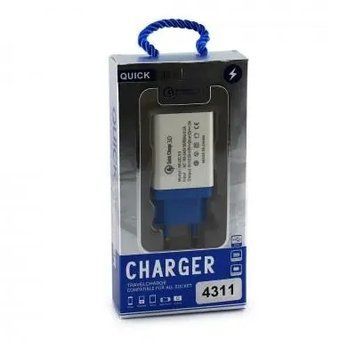 Адаптер Fast Charge QC3.0 USB AR 60/ 4311 WHITE sp4311 фото