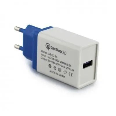 Адаптер Fast Charge QC3.0 USB AR 60/ 4311 WHITE sp4311 фото