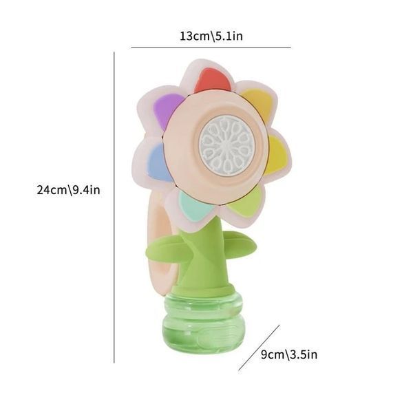 Генератор мильних бульбашок у формі соняшника з підсвіткою Seven COLOR FLOWER NN5217 фото