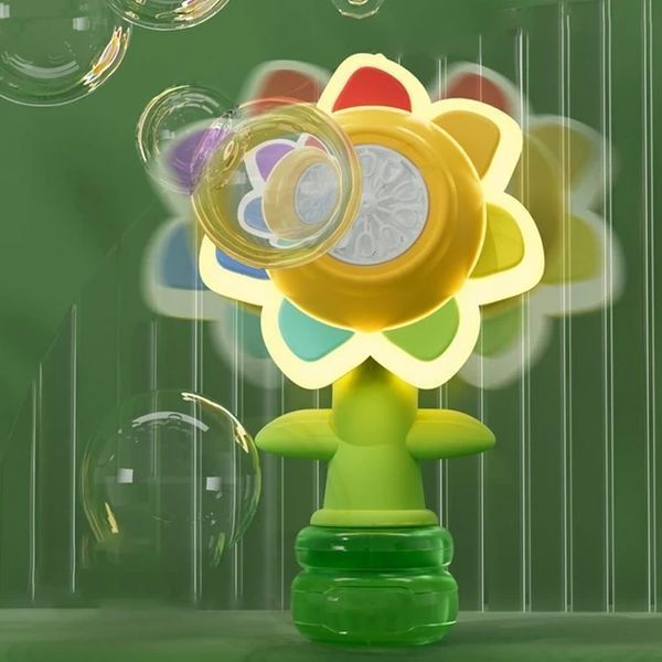 Генератор мильних бульбашок у формі соняшника з підсвіткою Seven COLOR FLOWER NN5217 фото