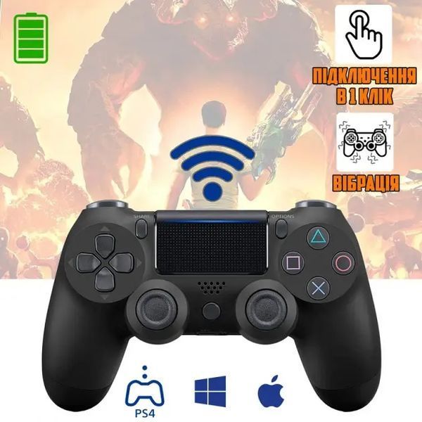 Джойстик плейстейшен DualShock 4 PS4 Wireless Controller геймпад Black 205001 фото